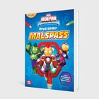 "Iron Heart ist eine gute Freundin von Iron Man. Iron Hulk heißt eigentlich Amadeus Cho." Zwei Superhelden-Illustrationen.