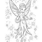 „Das ist Klara!“ Eine gezeichnete Fee mit großen Flügeln, umgeben von Sternen.