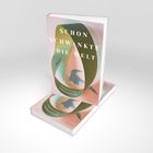 „SCHON SCHWANKTE DIE WELT“ von Felicitas Prokopetz. Zwei Bücher, eines stehend, eines liegend, mit Vogel-Illustration.