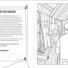 "Die Dachkammer des Grauens" beschreibt eine Szene mit Spiegeln in einem chaotischen Dachboden, in dem ein Mann reflektiert wird.