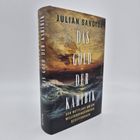 Auf dem Buchcover steht: "Julian Sancton, Das Gold der Karibik, Der Wettlauf um ein milliardenschweres Schiffswrack". Es zeigt ein stürmisches Meer.