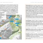 Links stehen Routen und Infos über das Skigebiet Sölden: Giggijochbahn, Gaislachkogelbahn und Tiefenbachbahn. Rechts Infos über Betrieb und Öffnungszeiten. Eine Karte zeigt Lifte und Wanderwege.