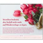 Verzeihen bedeutet, den Vorfall nicht mehr auf Wiedervorlage zu legen. Kalenderseite mit Tulpen, April 2027.