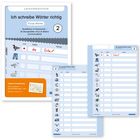 Ich schreibe Wörter richtig. Kurze Wörter. Abreißblock im Klassensatz – 30 Übungsblätter mit 24 Bildern und Kontrollblatt.