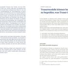 Seite 24: Eine Erzählung über den Verlust einer Tochter und die Trauerbegleitung durch eine Hündin.  
Seite 25: Erklärung von Trauermodellen nach Steffi Curuvija.