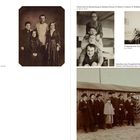 Seite 14–15 zeigt vier Fotografien: Familienporträt, Bauhaus-Studenten, Doppelbelichtung und Männergruppe im Freien.