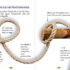 "Begriffe aus der Knotenkunde" beschreibt Knotenarten wie Auge, Bucht, Törn und Part anhand von Seilillustrationen.