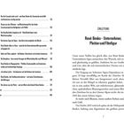 Kapitelübersicht mit Themen zu René Benko. Einleitung: "René Benko – Unternehmer, Pleitier und Filmfigur". Seite 7.