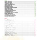 Text: Herbst- und Winterlieder mit Seitenzahlen. Unten bunte Illustrationen: ein blauer Wal, ein Schmetterling.