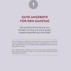 Nummer „1“ in Kreis. Titel: „Gute Angebote für den Ganztag“. Text beschreibt Bedeutung guter Angebote.