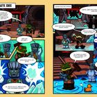 Zwei Figuren diskutieren über das Vereisen eines Ortes. Sie sind in einer comicartigen Darstellung in einer Höhle.