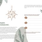 Der Advent beginnt – aber was bedeutet das? Illustration mit Stern und Tannenzweigen, Frage nach Weihnachtswünschen.