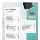 Rezeptübersicht mit Seitenzahlen, Airfryer-Abbildung, Text: „Mit Angaben für den Airfryer und Backofen“.