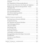 Kapitelaufstellung moderner und experimenteller Kurzprosa ab Seite 130, mit Themen wie "Zeiträume" und "Metafiktion".