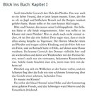 Blick ins Buch: Kapitel I

Sanfte Szene mit einem Mann, Pferd und Gedanken an die Reise in ein Kloster. Emotionale Naturbeschreibung.