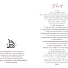 Inhalt: Prolog, Kapitel mit Titeln wie "Der nervige Mitbewohner", Illustration unten zeigt eine Tasse Kaffee.