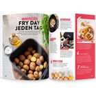 "7 Alltagstricks: Fry Day Jeden Tag. Meal Prep spart dir Zeit in der Küche. Groß denken, Aufwärmen, clevere Kombinationen."
