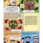 Die Illustration erklärt wirtschaftliche Zyklen mit Fokus auf Vertrauen und Konsum. Sie enthält Dialoge und Figuren in Panels.