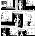 Eine Comic-Szene: Zwei Frauen im Gespräch. Dialoge über sexuelle Orientierung mit humorvollen Untertönen.