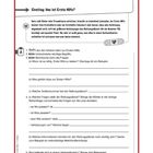 Titel: "altersgerechte Texte & Aufgaben". Oben: Einstieg zu "Erste Hilfe". Aufgaben zur Ersten Hilfe mit Text.