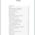 Inhalt: 25 Kapitelnummern und Titel mit Seitenzahlen von 7 bis 192, wie z.B. "Goldstrand" und "Leben zwanzig plus".