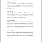 Verzeichnis der Hauptfiguren: Dr. Ellis Yamotaire, Delko Garciaev, Dr. Riven O'Yama, Brevin Liangheart.