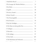 Inhaltsverzeichnis mit Kapiteln wie "Nächtlicher Besuch" auf Seite 7 und "Epilog: Welche von beiden?" auf Seite 120.