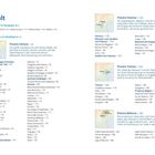 Inhalt mit Seitenzahlen und kurzen Beschreibungen von Provinzen in Venetien, darunter Verona, Vicenza, Treviso und Belluno.