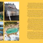 Die rechte Seite enthält viel Text über die Geschichte der Badekultur, Gemeinschaftsaspekte von Badestätten, und Beispiele wie Bronte Baths in Sydney oder Aarhus Harbor Bath. 

Links befinden sich Fotos von Wasserlandschaften und Menschen in Pools oder am Meer.