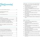 Inhaltsverzeichnis mit Themen wie Sehenswürdigkeiten auf den Färöer Inseln, Tórshavn und Insel Streymoy, nummeriert mit Seitenangaben.