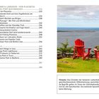 Texte: Inhaltsverzeichnis und Hinweis zur sprachlichen Gleichbehandlung. Zwei rote Stühle blicken aufs Meer.