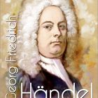 "Georg Friedrich Händel" steht groß vor dem Porträt eines Mannes mit weißer Perücke auf einem Kalenderblatt für Februar.