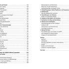 Inhaltsverzeichnis mit Themen zu Familie, Paarbeziehungen, Arbeitswelt und ADHS-Umgang. Enthält Kapitel- und Seitenzahlen.