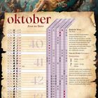 Oktober, Mond des Blutes. Mystische Wesen: Die Hexe. Stein des Monats: Rosenquarz. Runenzeichen: Gebo, Wunjo.
