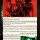 Einleitung: "Der Anfang von 'Saw'". Illustration: Frau in metallischem Gerät. Text erklärt das Subgenre "Torture Porn" und die Entstehung der "Saw"-Reihe.