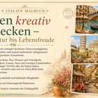 Illustration einer venezianischen Szene mit Gondel, Brücke, Tisch mit Getränken und Blumen; im Hintergrund fliegende Vögel.