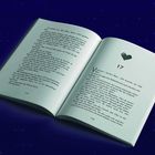 Doppelseite eines Buches, rechte Seite oben: ein Herz-Symbol und die Zahl "17". Seitenzahlen unten: 114 und 115.