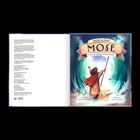 Links Text über Veröffentlichung und Rechte. Rechts Cover mit "Spuren zu Jesus MOSE", Mose mit Stab vor geteiltem Meer.