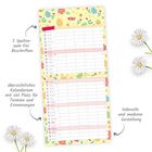 5 Spalten zum Beschriften, übersichtliches Kalendarium für Termine, liebevolle Gestaltung, März, dekorativer Kalender.