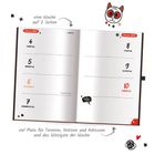 "eine Woche auf 2 Seiten", Januar 2027 Kalenderseite mit Wochentagen. Links Dekoration, viel Platz für Notizen.