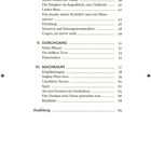 Kapitelüberschriften mit Seitenzahlen: Echozonen, Durchgang, Nachraum, weitere Titel wie Stilles Wasser und Rückkehr.