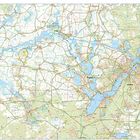 Potsdam Havelseen, Rad- und Wanderkarte, Berlin, Potsdam, Werder. Karte zeigt Gewässer, Straßen, Wege und Orte.