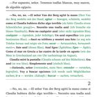 Text in zwei Sprachen. Spanisch und deutscher Übersetzungsansatz. Spanisch beginnt: „Buenos días, soy el señor Bertrand Van der Berg“. Nummerierung: „2“. 
