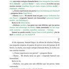 Seite 12 enthält einen Text auf Spanisch und Deutsch über Samuel, der bei Berta einen Job bekommt.