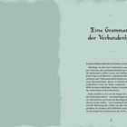Text: „Eine Grammatik der Verbundenheit“. Seitenzahl: 7. Beschreibung: Hellblauer Hintergrund, stilvolle Schrift rechts.