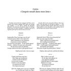 Orphée et Eurydice. 1774. Acte I Scène 4. Orphée: «L'espoir renaît dans mon âme». Text auf Französisch und Englisch.