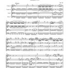 Die Seite zeigt die Partitur "Divertimento", Satz "Allegro" für Violine I, II, Viola und Bass. Oben steht "KV 136".