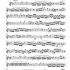 Titel: Divertimento, Allegro, KV 136, Violine I. Es ist ein Notenblatt mit musikalischen Symbolen und Linien.