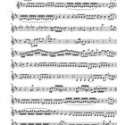 "Divertimento", Violine II, Allegro, Entstanden 1771/72, KV 136. Musikalische Noten über 12 Zeilen verteilt.