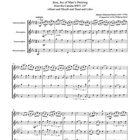 "Jesus bleibet meine Freude", Kantate BWV 147 von Johann Sebastian Bach. Noten für verschiedene Saxophone.